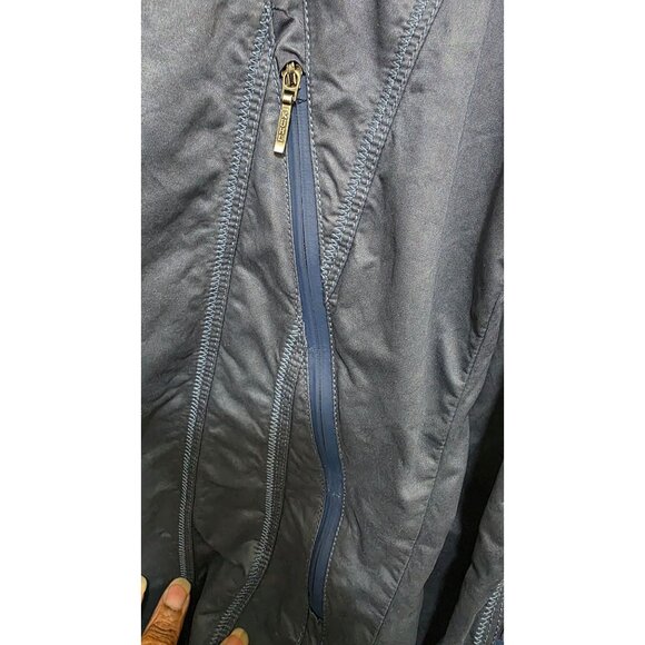 Kühl Long Hooded Windbreaker Rains Jacket Zippered Pockets Size L - Picture 8 of 9